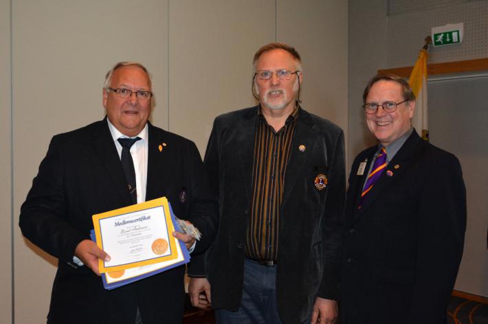 Lions Internasjonale President, Joe Preston, i Tro